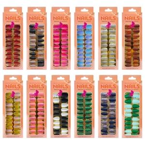 Almond Shape Sparkle Mix Press On Nails
