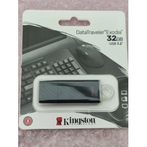 Kingston 32GB USB 3.2 Gen1 Memory Pen, DataTraveler Exodia, Cap, Keyring