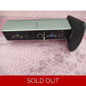 Toshiba docking station VGA,USB Ethernet, Serial with power adaptor PAT tested