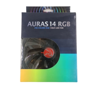 Raijintek Auras 14 RGB LED Fans with Controller 140mm -2 Pack