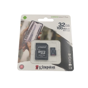 Kingston 32GB Canvas Select Plus Micro SD Card with SD Adapter