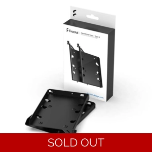 Fractal Design HDD Tray Kit - Type-B (2-pack), Black, 2x 3.5”/2.5” Trays