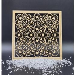 Square Floral Detailed wall Hanging