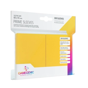 Gamegenic - Prime Sleeves Yellow (100 Sleeves) 63x88mm Gamegenic - Prime Sleeves Yellow (100 Sleeves) 63x88mm