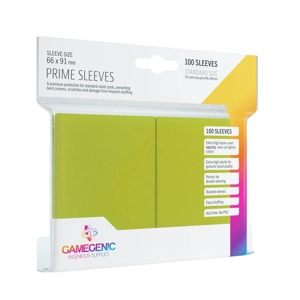 Gamegenic - Prime Sleeves Lime (100 Sleeves) 63x88mm