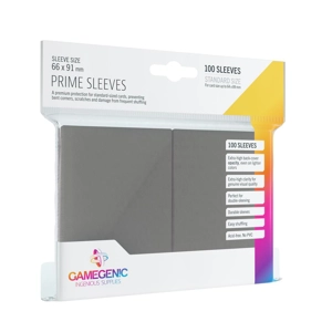 Gamegenic - Prime Sleeves Gray (100 Sleeves) 63x88mm
