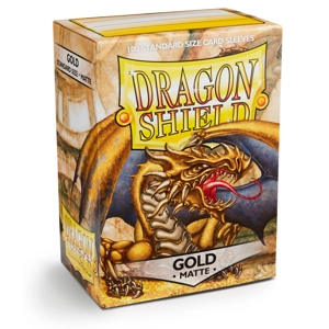 Dragon Shield: Matte – Gold (100) sleeves 63x88mm