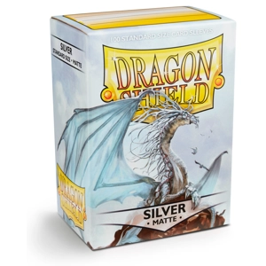 Dragon Shield: Matte – Silver (100) sleeves 63x88mm