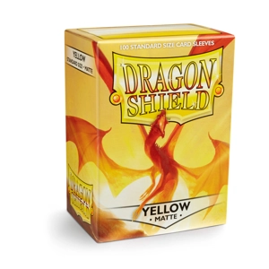 Dragon Shield: Matte – Yellow (100) sleeves 63x88mm