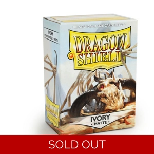 Dragon Shield: Matte – Ivory (100) sleeves 63x88mm