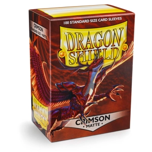 Dragon Shield: Matte – Crimson (100) sleeves 63x88mm