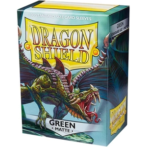Dragon Shield: Matte – Green (100) sleeves 63x88mm