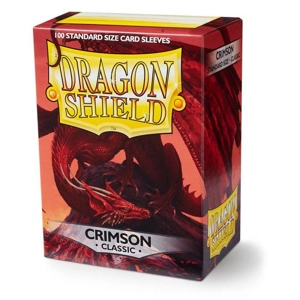 Dragon Shield: Crimson Classic (100) sleeves 63x88mm