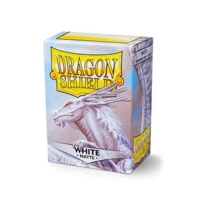 Dragon Shield: Matte – White (100) sleeves 63x88mm