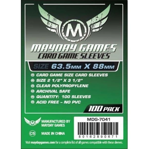 Mayday Green Label Card Game Size Sleeves 63.5x88mm, qty 100