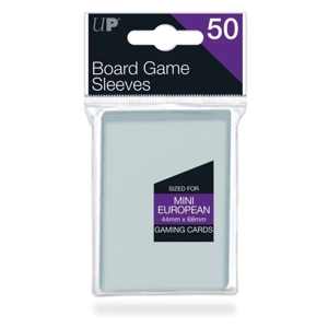 UP - Board Game Sleeves - Euro Mini Size 44x68mm (50 Sleeves)