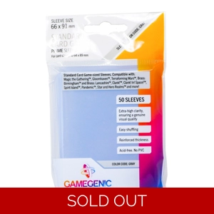 Gamegenic -PRIMEStandard Card Game Sleeves 66x91mm, qty: 50