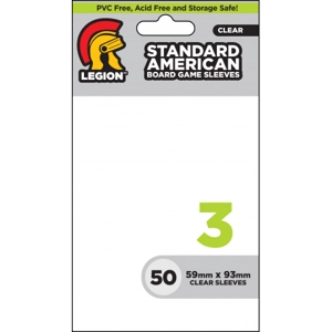 Legion: Board Game Sleeve 3 - Standard American 59x93 mm (50 Sleeves)