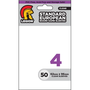 Legion: Board Game Sleeve 4 - Standard European 62x96 mm (50 Sleeves)