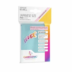 Gamegenic -PRIME Japanese Sized Clear Sleeves 62x89mm, qty: 60