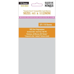 Sleeve Kings French Tarot Sleeves (61x112mm) 110 Pack, 60 Microns