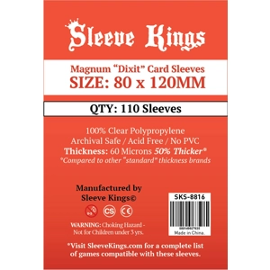 Sleeve Kings Magnum Dixit Card Sleeves (80x120mm) 110 Pack, 60 Microns