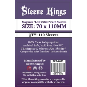 Sleeve Kings Magnum Card Sleeves 70x110mm, qty 110, microns 60