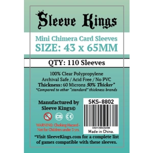 Sleeve Kings Mini Chimera Card Sleeves (43x65mm) 110 Pack, 60 Microns