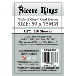 Sleeve Kings (50x75mm), qty 110, microns 60