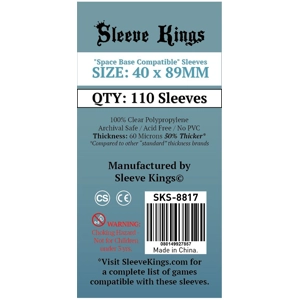 Sleeve Kings (40x89mm), qty 110, microns 60