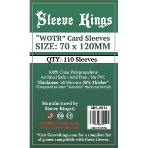 Sleeve Kings WOTR-Tarot Card Sleeves (70x120mm) -110 Pack, 60 Microns