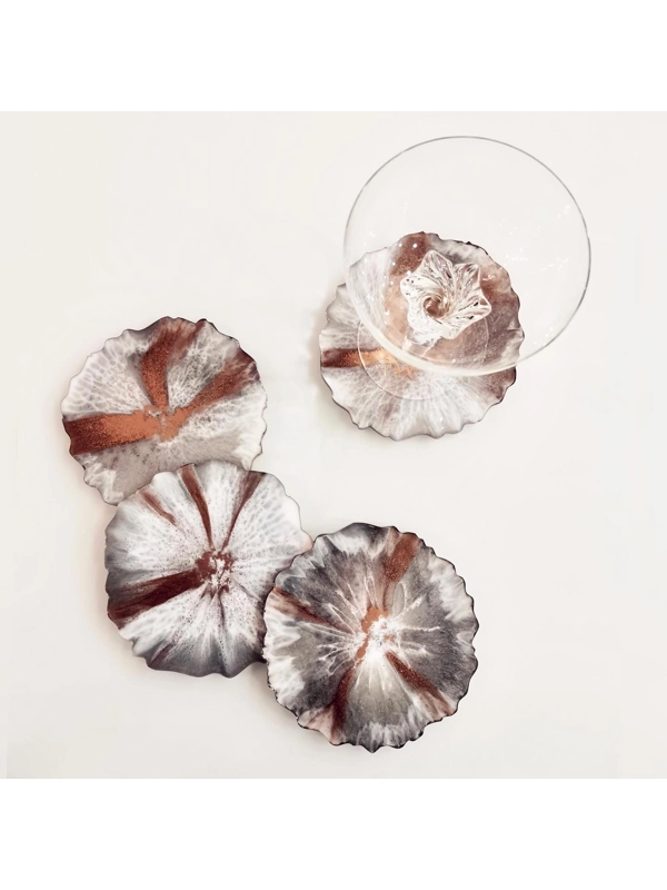 Epoxy coasters - 4 piece set