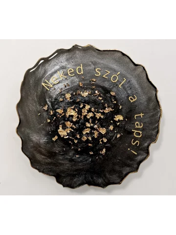 Epoxy coasters - with text based on request - 6 piece set
