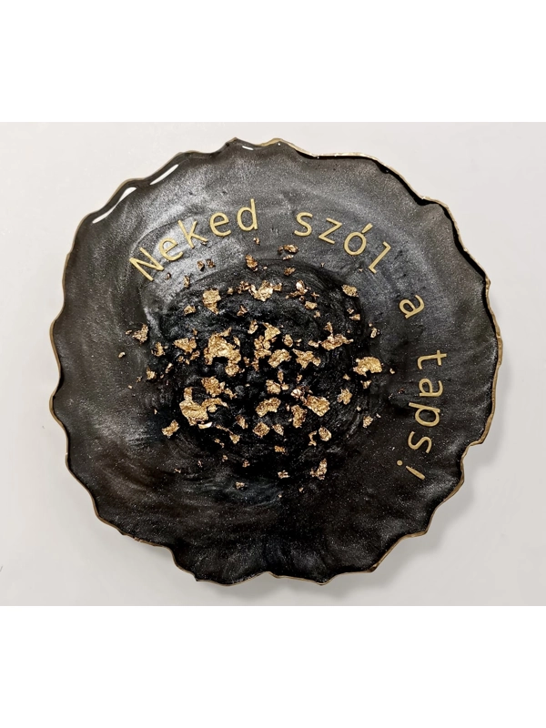 Epoxy coasters - with text based on request - 6 piece set