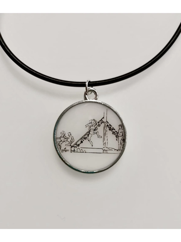 Epoxy necklace - round - with picture based on request