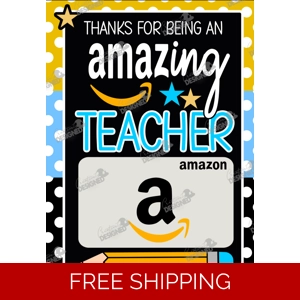 Amazing Teacher Gift Card Holder (gift card not included)