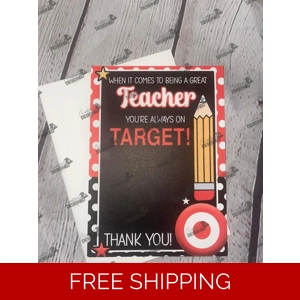 Teach Target Gift Card Holder (gift card not included)