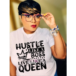 Hustle like a boss..Love like a Queen T-shirt Hustle like a boss..Love like a Queen T-shirt