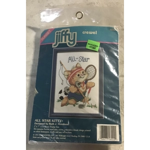 Jiffy Crewel All Star Kitty Cross Stitch