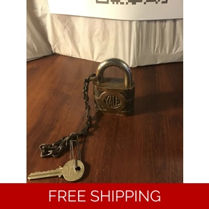 Vintage Yale Padlock With Key