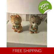 Vintage Avon Best Buddies Porcelain Figurines Kittens Sharing