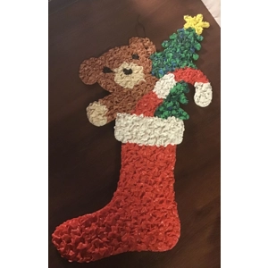 Melted Plastic Popcorn Christmas Decoration