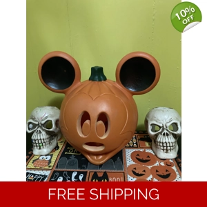 Disney Mickey Mouse Halloween Pumpkin Jack O Lantern Blow Mold