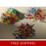Ceramic Christmas Tree Light Color Pins