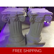 Vintage Roman Pillar Plant Pedestal Sculpture