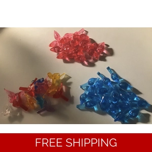Ceramic Christmas Tree Light Color Pins