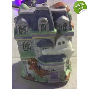 Hanna-Barbera Scooby-Doo Ceramic Haunted House Candle Holder