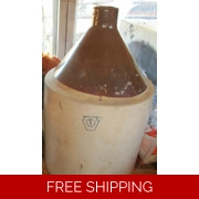 Glazed Stoneware Pottery 5 Gallon Jug
