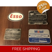 Gas Pump Nameplate Emblem Sign