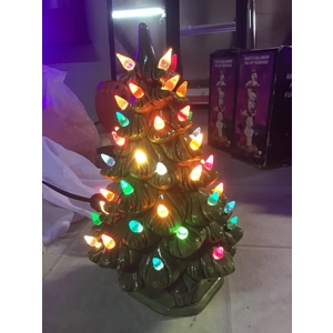 Vintage Ceramic lighted Christmas Tree